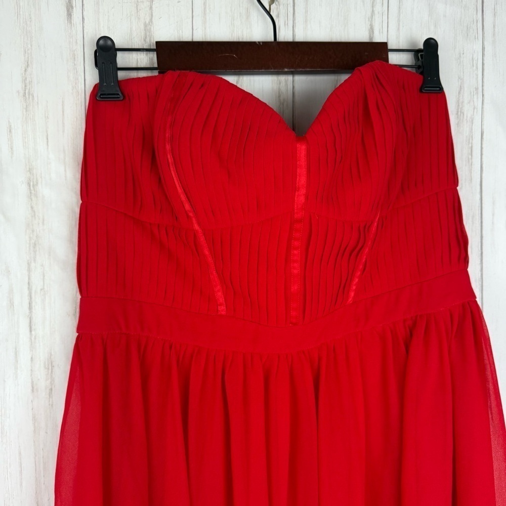 Fame and Partners x Free People Elegant Red Maxi Dress US 12 - Picture 4 of 8
